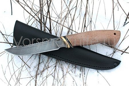 Универсальный нож Ерш дамаск для охотников, рыболовов и туристов