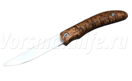 Нож перевертыш "Носорог ", N690, карельская береза