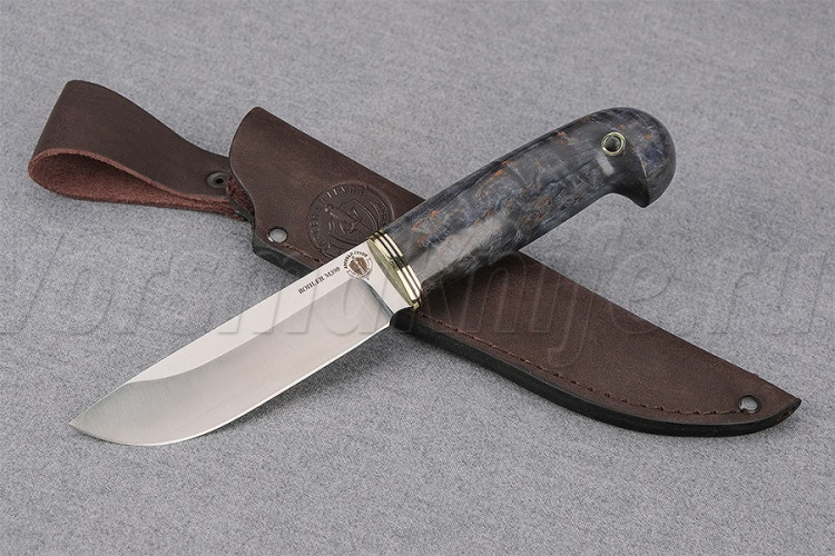 Нож Лиса, сталь М390, карельская береза