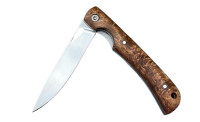 Складной нож "Стрела" - 2, N690, карельская береза  