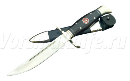 Финка НКВД сталь Bohler (S390), рукоять черный граб