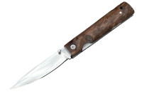 Складной нож "Якут", N690, карельская берёза