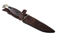 Финка НКВД сталь 95Х18 (кованая), рукоять черный граб  