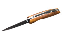 Складной нож "Ворон", N690, карельская береза  
