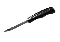 Складной нож "Финский", N690, черный граб  