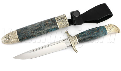Финка НКВД, N690, стаб. карелская береза, литье Феликс, ножны