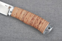 Нож "Финский-2", N690, дюраль, береста  