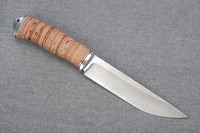 Нож "Финский-2", N690, дюраль, береста  