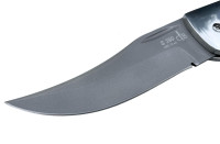 Складной нож "Носорог", S390, чёрный граб  