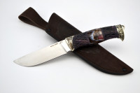 Нож Лиса, M390, карельская береза, бивень мамонта  