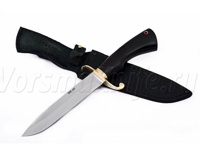 Нож разведчика НР-43, 95х18, черный граб 