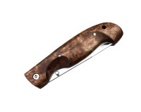 Складной нож "Финский", N690, карельская береза  