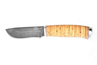 Нож "Бобр", ХВ-5, дюраль, береста 