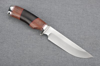 Нож "Варан", N690, литье мельхиор, бубинга, граб 