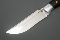 Цельнометаллический нож ""Таежный-2"", N690, граб  