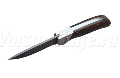 Выкидной нож "Рысь", Bohler S390, венге